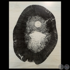 EL CORAZÓN EN LA MADERA, 1967 - Xilograbado de EDITH JIMÉNEZ